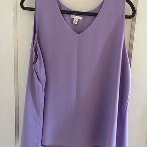 Elegant Lavender Sleeveless Top